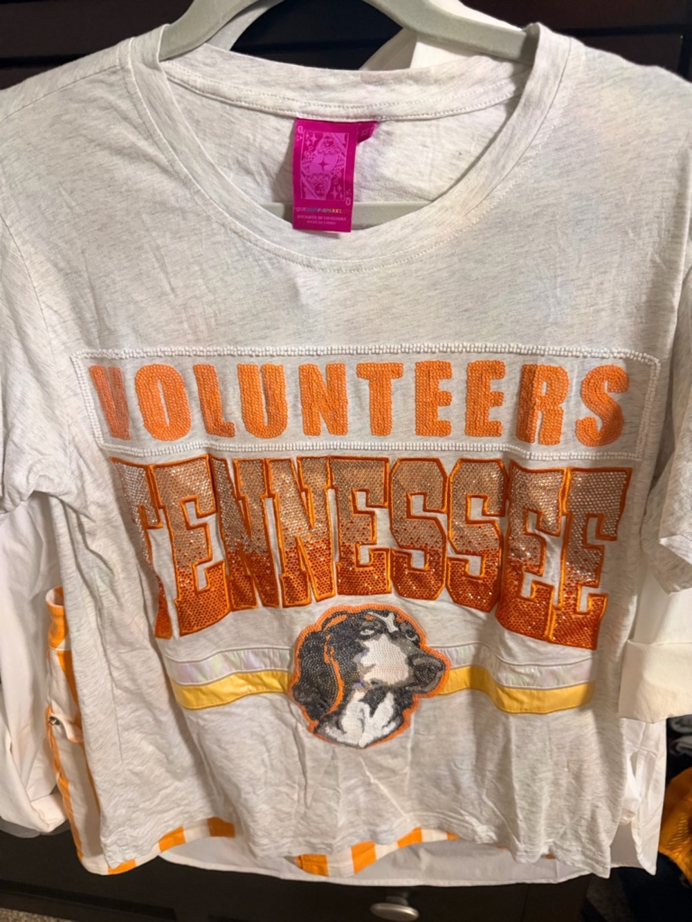 QUEEN OF SPARKLES univeristy of Tennessee Volunteers Tee
